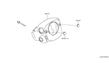 Diagram for 2010 Infiniti FX35 Steering Column Cover - 48470-1CA2B