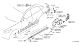 Diagram for 2012 Infiniti FX35 Wheelhouse - 76749-1CA0A