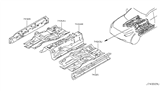 Diagram for 2013 Infiniti FX37 Floor Pan - G4321-1CAMA