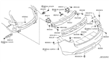 Diagram for 2010 Infiniti FX35 Bumper - HEM22-1CA0H