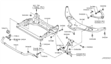 Diagram for 2014 Infiniti QX70 Sway Bar Link - 54668-1CA3C