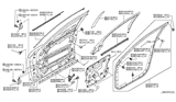 Diagram for Infiniti FX50 Door Seal - 80830-1CA0A