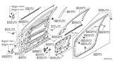 Diagram for 2011 Infiniti FX35 Weather Strip - 80830-1CA0A