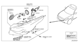 Diagram for Infiniti QX70 Headlight - 26010-1CE1A