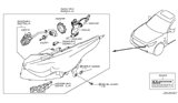 Diagram for 2011 Infiniti FX35 Headlight - 26010-1CA0E