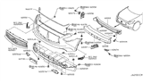 Diagram for Infiniti QX70 Bumper - FBM26-1A50A