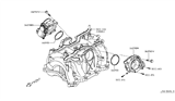 Diagram for Infiniti Throttle Body Gasket - 16175-1CA0A