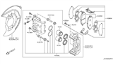 Diagram for Infiniti M35h Brake Pad Set - D1060-EJ20A