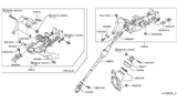 Diagram for 2010 Infiniti FX35 Steering Column - 48810-1CA1D