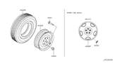 Diagram for 2009 Infiniti FX50 Spare Wheel - 40300-1CA7B