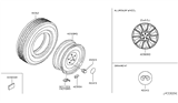 Diagram for 2011 Infiniti FX50 Spare Wheel - D0300-1WW2A