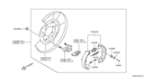 Diagram for 2012 Infiniti M56 Parking Brake Shoe - D4060-CA01A