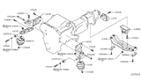Diagram for Infiniti Transmission Mount - 11220-1BA0A