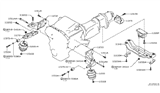 Diagram for Infiniti Engine Mount Bracket - 11233-JK50A