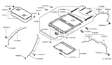 Diagram for Infiniti QX70 Sunroof - 91210-1CA4A