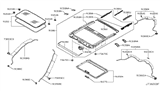 Diagram for 2014 Infiniti QX70 Sunroof - 91210-1CA4A