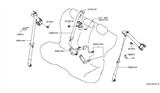 Diagram for 2010 Infiniti FX50 Seat Belt - 88843-1CA5C