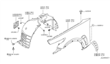 Diagram for 2013 Infiniti FX37 Wheelhouse - 63842-1CA0A