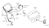 Diagram for 2013 Infiniti FX37 Trunk Latch - 90500-1CA1B