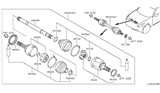 Diagram for 2013 Infiniti FX50 Axle Shaft - 39100-1CA0A