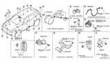 Diagram for 2010 Infiniti FX35 Yaw Sensor - 98805-1CF0A