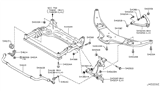 Diagram for 2012 Infiniti FX35 Front Cross-Member - 544B2-1CA0A