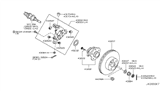 Diagram for 2011 Infiniti G25 Steering Knuckle - 43019-JK000