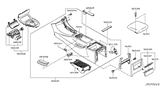 Diagram for 2012 Infiniti G37 Center Console Base - 96910-1VW7A