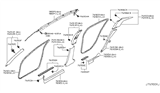 Diagram for Infiniti G37 Weather Strip - 76923-1NM0A