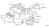 Diagram for Infiniti M45 Control Arm Shaft Kit - 54580-EG000