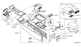 Diagram for Infiniti G37 Armrest - 96920-JK40A