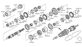 Diagram for 2015 Infiniti Q40 Synchronizer Ring - 32604-5X00A