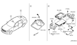 Diagram for 2007 Infiniti G35 Antenna - 28212-JK600