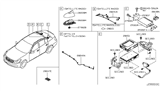 Diagram for Infiniti G37 Antenna Cable - 28243-JK62A