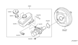 Diagram for 2011 Infiniti G37 Brake Master Cylinder - D6010-JK30A