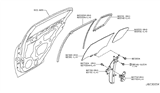 Diagram for Infiniti Q40 Window Motor - 80730-JK00C