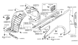 Diagram for Infiniti Fender - FCA00-JK0AA