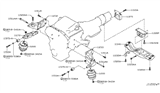 Diagram for 2015 Infiniti Q60 Engine Mount - 11375-JK40A