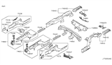 Diagram for 2013 Infiniti G37 Rear Crossmember - 75652-JK010