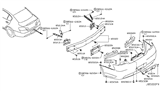 Diagram for 2011 Infiniti G25 Bumper - 85022-1NF1H