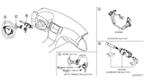 Diagram for 2011 Infiniti G37 Headlight Switch - 25560-JK60A