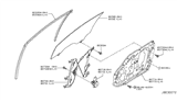 Diagram for 2009 Infiniti G37 Window Regulator - 80721-JK00A