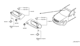 Diagram for 2007 Infiniti G35 Sun Visor - 96401-JK600