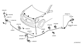 Diagram for Infiniti Hood Cable - 65670-JF00A