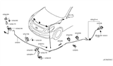 Diagram for 2011 Infiniti G37 Hood Latch - 65670-JF00A