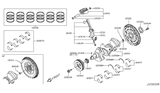 Diagram for 2015 Infiniti Q70L Piston Ring Set - 12033-1EA0C