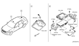 Diagram for Infiniti Q40 Antenna - 28212-JK60A