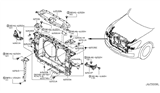 Diagram for 2008 Infiniti G35 Radiator Support - 62501-JK00B