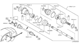 Diagram for Infiniti G25 Axle Shaft - 39601-1NC0A