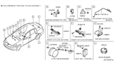 Diagram for 2015 Infiniti Q40 Air Bag Sensor - K8820-3LZ0B